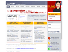 Tablet Screenshot of clean-mx.de
